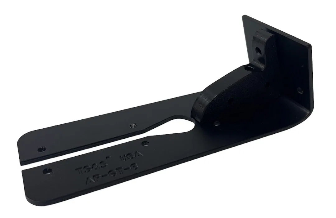 AP-GT-6 – TRANSDUCER Transducer Mounting Plate, Rectangular Armor Plate Powder Coated Black Aluminum Alloy With Stain...